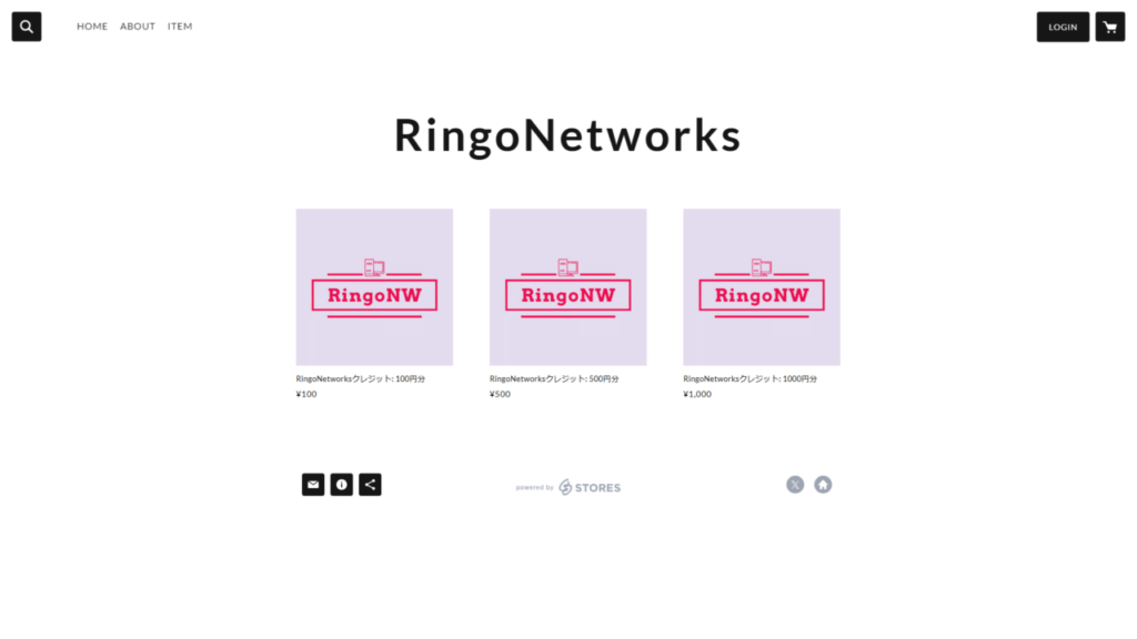 クレジットの購入方法 - RingoNetworks